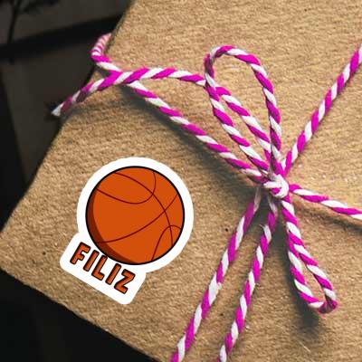Sticker Filiz Basketball Ball Notebook Sticker Filiz Basketball Ball Gift package Image