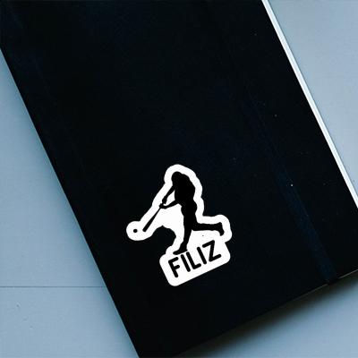 Filiz Sticker Baseball Player Laptop Filiz Sticker Baseball Player Laptop Image