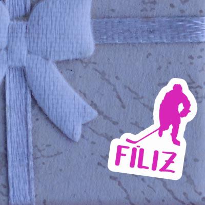 Autocollant Filiz Joueuse de hockey Notebook Autocollant Filiz Joueuse de hockey Notebook Image
