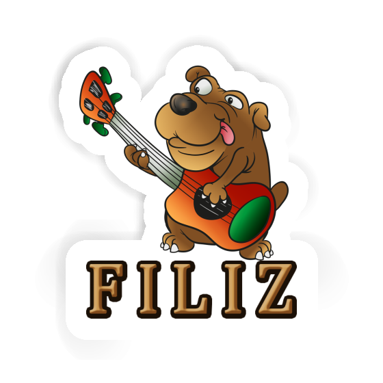 Filiz Aufkleber Gitarrenhund Notebook Filiz Aufkleber Gitarrenhund Gift package Image