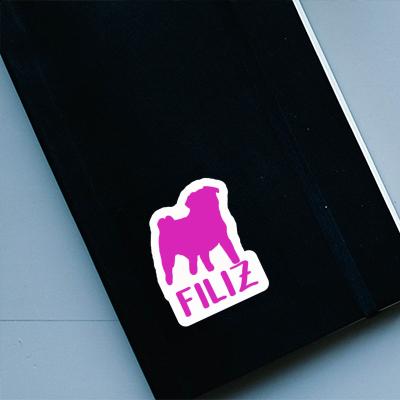 Sticker Filiz Pug Notebook Sticker Filiz Pug Gift package Image