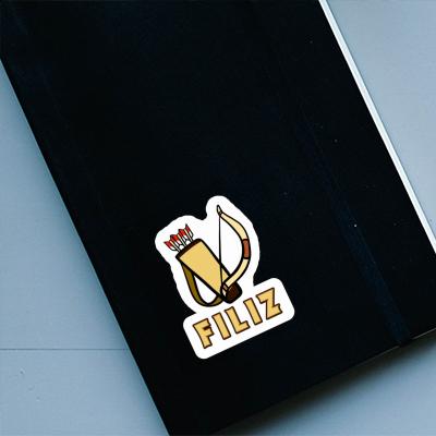Sticker Arrow Bow Filiz Notebook Sticker Arrow Bow Filiz Gift package Image