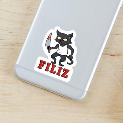 Psycho Cat Sticker Filiz Notebook Psycho Cat Sticker Filiz Gift package Image