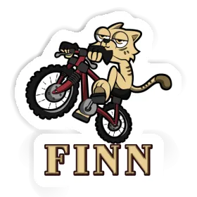 Aufkleber Fahrradkatze Finn Image