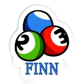 Boule de billard Autocollant Finn Image