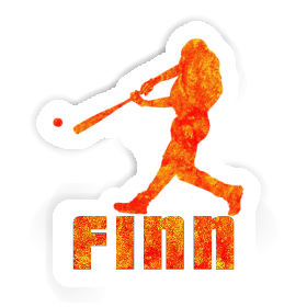 Sticker Baseball Player Finn Image
