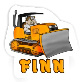 Autocollant Bulldozer Finn Image