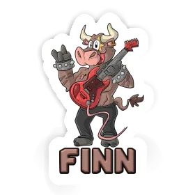 Finn Autocollant Guitariste Image