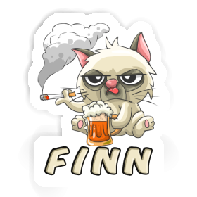 Sticker Finn Rauchende Katze Image