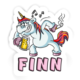 Sticker Finn Party Unicorn Image