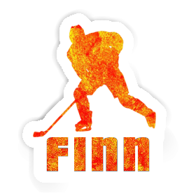 Eishockeyspieler Aufkleber Finn Image