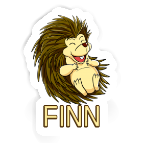 Hérisson Autocollant Finn Image