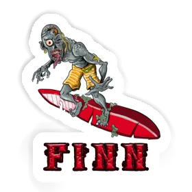 Cavalier des vagues Autocollant Finn Image