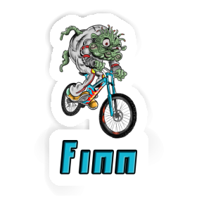 Finn Autocollant Vététiste Image
