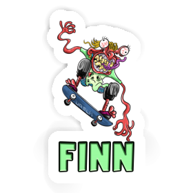 Finn Sticker Skater Image