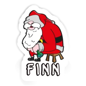 Aufkleber Weihnachtsmann Finn Image
