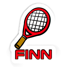 Tennisschläger Aufkleber Finn Image