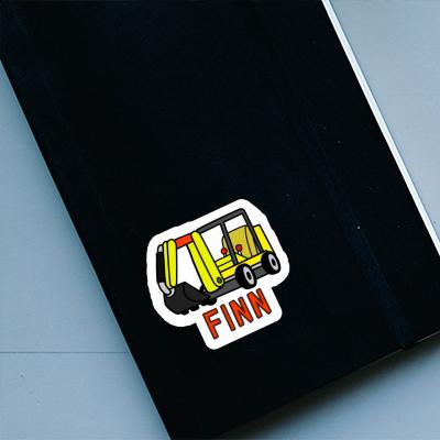 Aufkleber Minibagger Finn Notebook Aufkleber Minibagger Finn Notebook Image