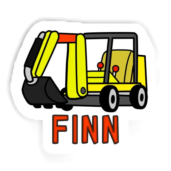 Aufkleber Minibagger Finn Laptop Aufkleber Minibagger Finn Laptop Image