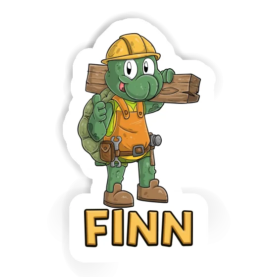 Bauarbeiter Aufkleber Finn Laptop Image