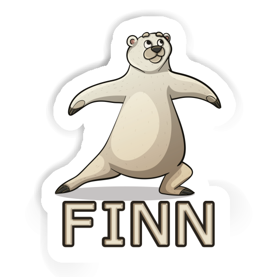 Finn Sticker Yoga Bear Notebook Finn Sticker Yoga Bear Gift package Image