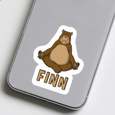 Yoga Bear Sticker Finn Notebook Image