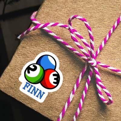 Boule de billard Autocollant Finn Notebook Boule de billard Autocollant Finn Notebook Image