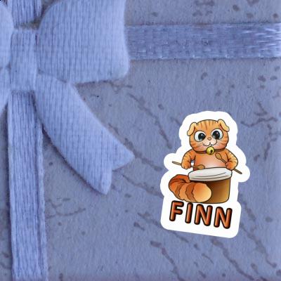 Sticker Trommler-Katze Finn Notebook Sticker Trommler-Katze Finn Gift package Image