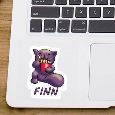 Autocollant Chat-frites Finn Laptop Autocollant Chat-frites Finn Laptop Image