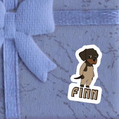 Sticker Deutsch Drahthaar Finn Gift package Image