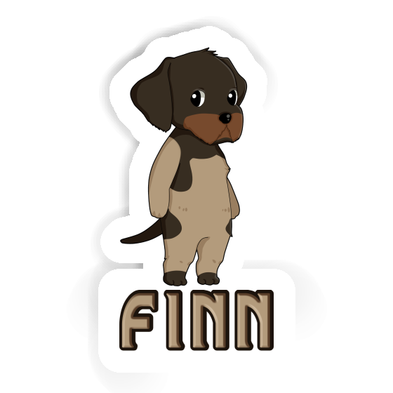Sticker Deutsch Drahthaar Finn Notebook Image