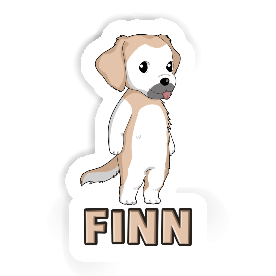 Golden Retriever Sticker Finn Laptop Image