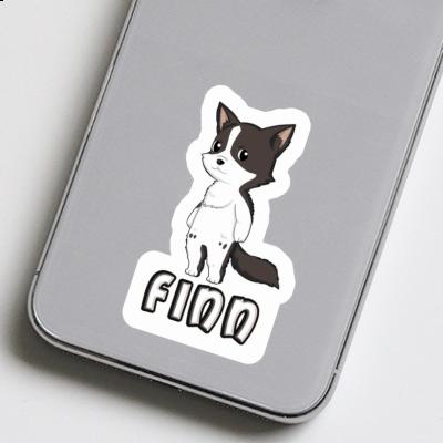 Border Collie Sticker Finn Laptop Image