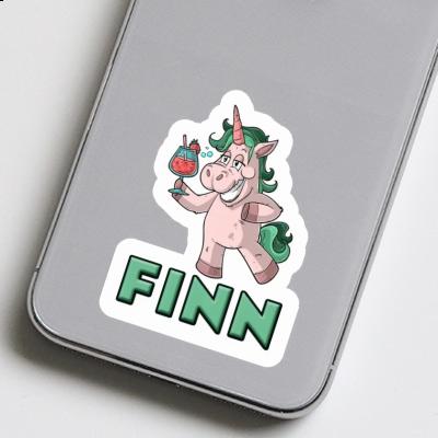 Autocollant Finn Licorne festive Laptop Autocollant Finn Licorne festive Laptop Image