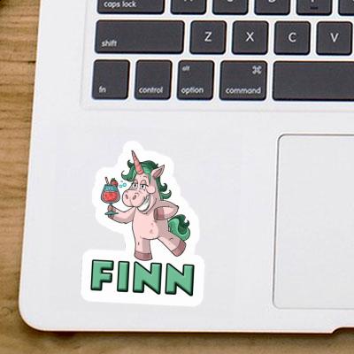 Autocollant Finn Licorne festive Laptop Autocollant Finn Licorne festive Laptop Image