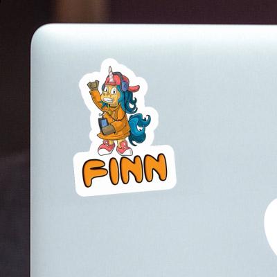 Sticker Hip-Hop Unicorn Finn Sticker Hip-Hop Unicorn Finn Image