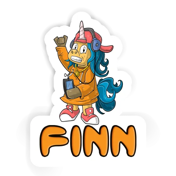 Sticker Hip-Hop Unicorn Finn Notebook Sticker Hip-Hop Unicorn Finn Gift package Image