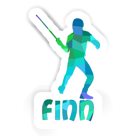 Finn Autocollant Escrimeur Notebook Finn Autocollant Escrimeur Gift package Image