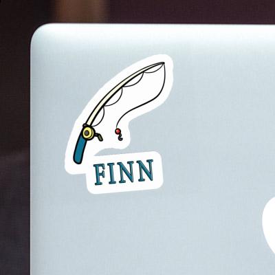 Autocollant Finn Canne à pêche Laptop Autocollant Finn Canne à pêche Laptop Image