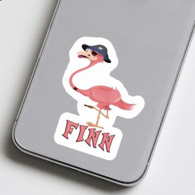 Finn Sticker Flamingo Laptop Image