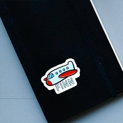 Sticker Flugzeug Finn Gift package Image