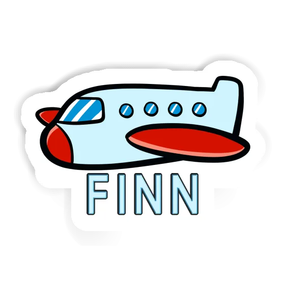 Sticker Flugzeug Finn Gift package Image