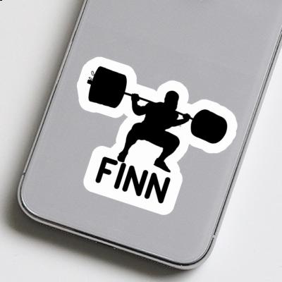 Sticker Weightlifter Finn Notebook Sticker Weightlifter Finn Notebook Image