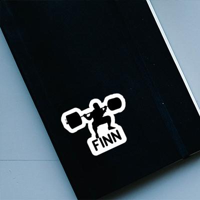Sticker Weightlifter Finn Notebook Sticker Weightlifter Finn Gift package Image