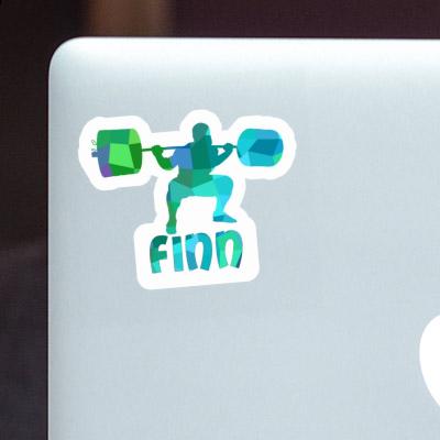 Sticker Finn Weightlifter Laptop Sticker Finn Weightlifter Laptop Image