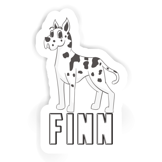 Finn Autocollant Chien Grand Danois Image
