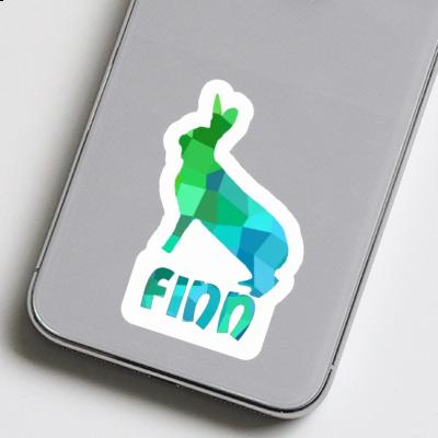 Autocollant Finn Lapin Notebook Image