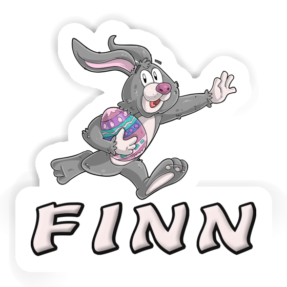 Lapin de Pâques Autocollant Finn Notebook Image