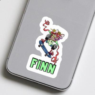 Finn Sticker Skater Image