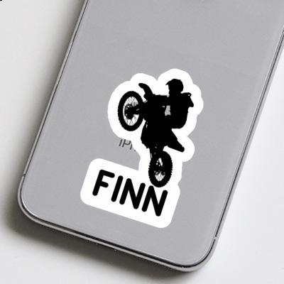 Finn Aufkleber Motocross-Fahrer Laptop Image